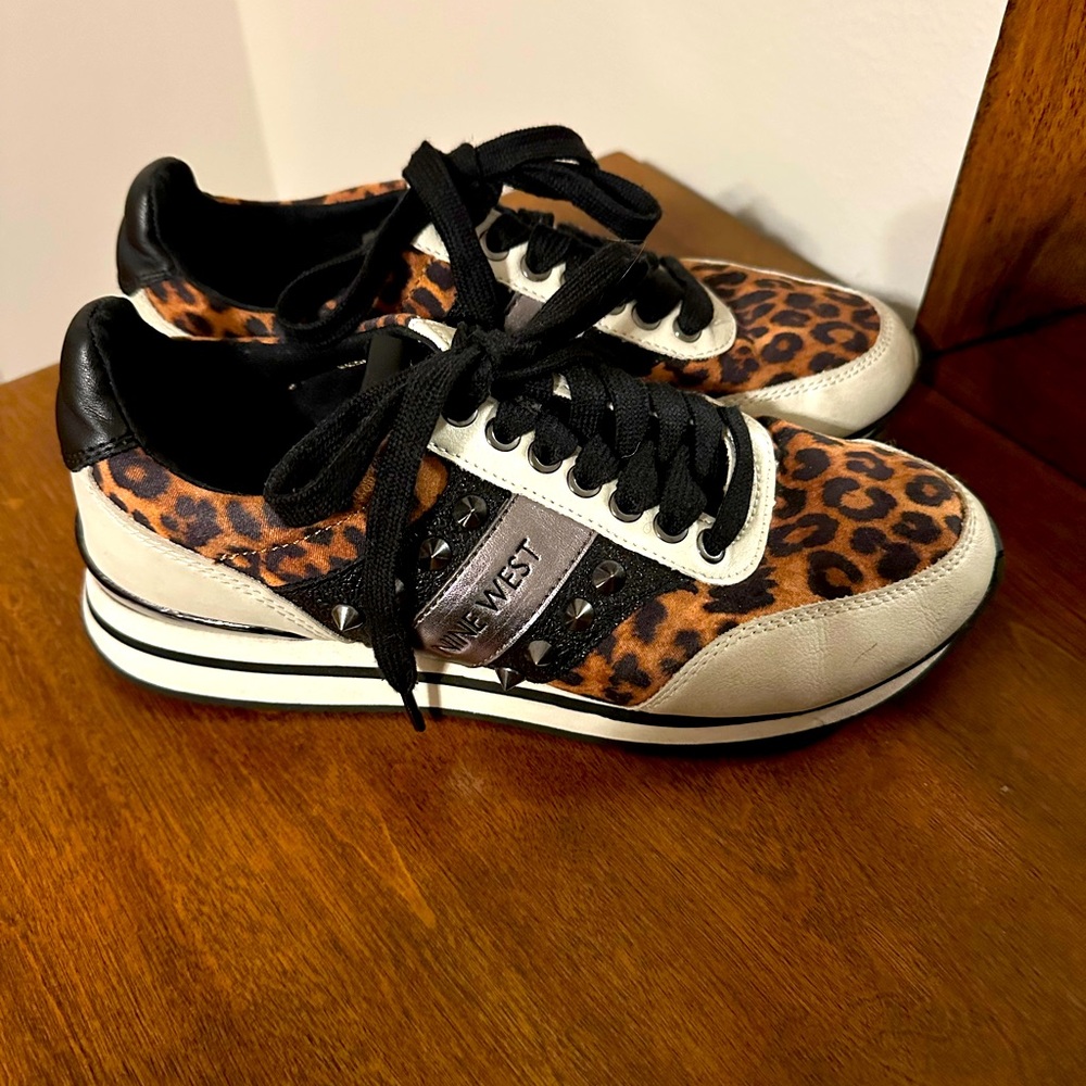 Nine West Leopard Sneakers